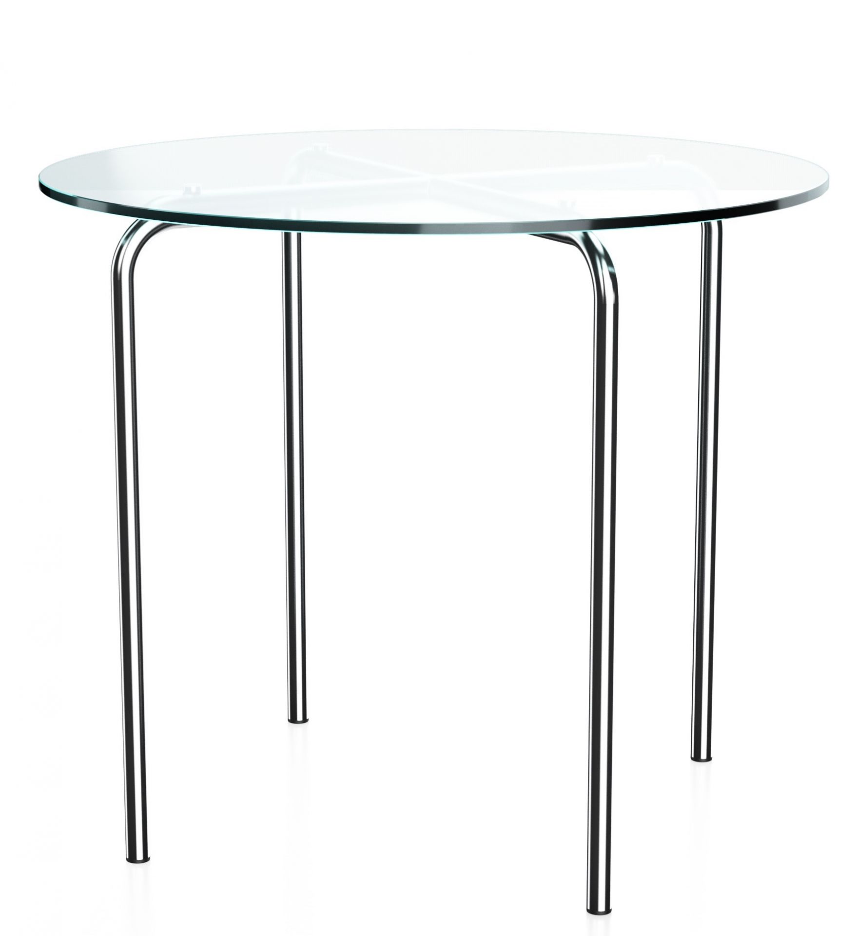 MR 515 Bijzettafel H60 cm Glazen blad Thonet UNIEK EXEMPLAAR